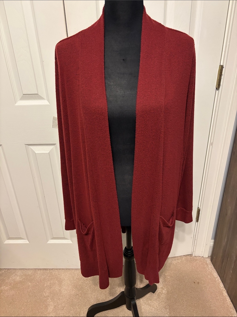 Market & Spruce Plus Open Front Cardigan